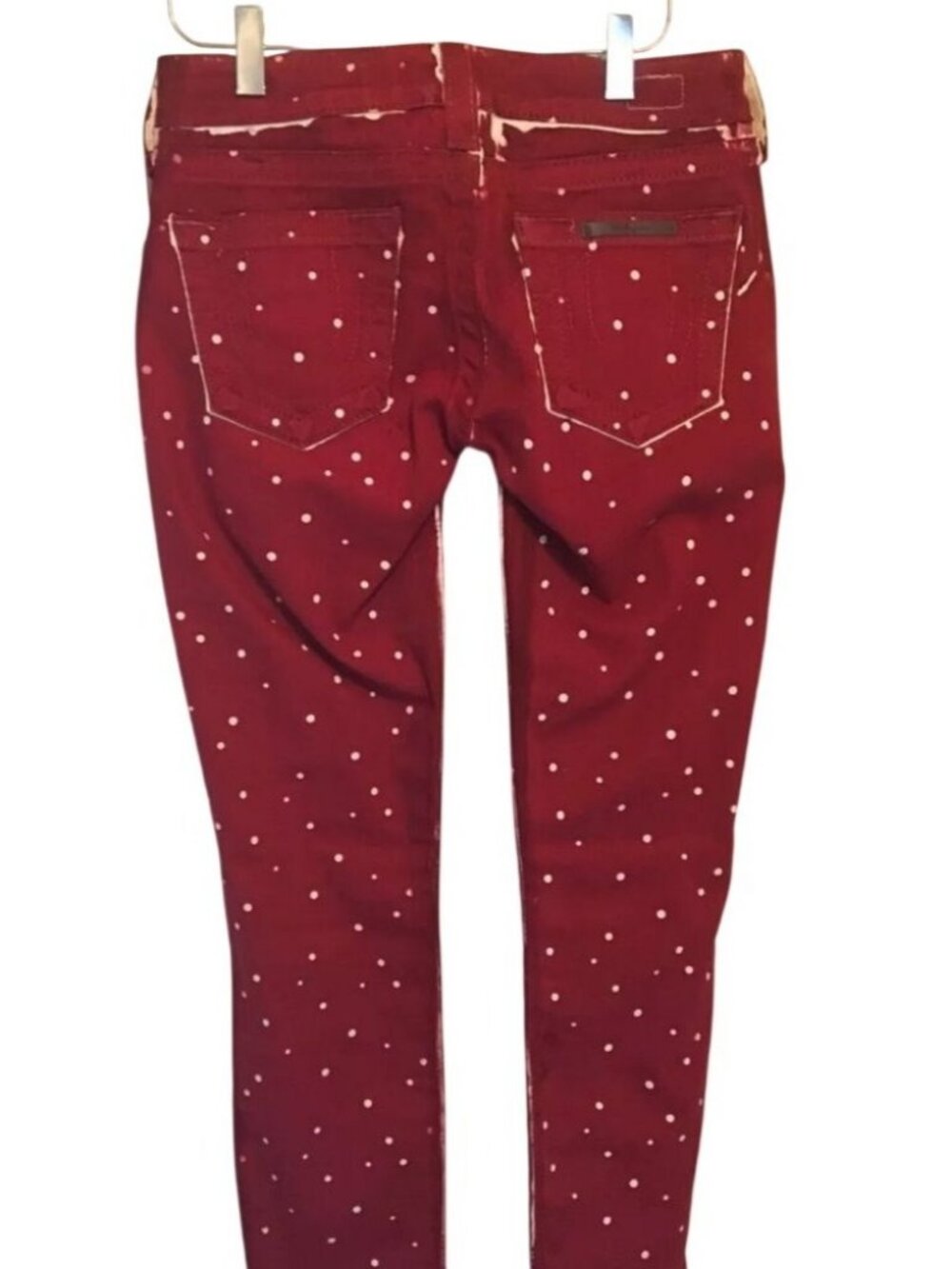 True Religion Maroon Red Embellished Jeans Vintage - Picture 5 of 14